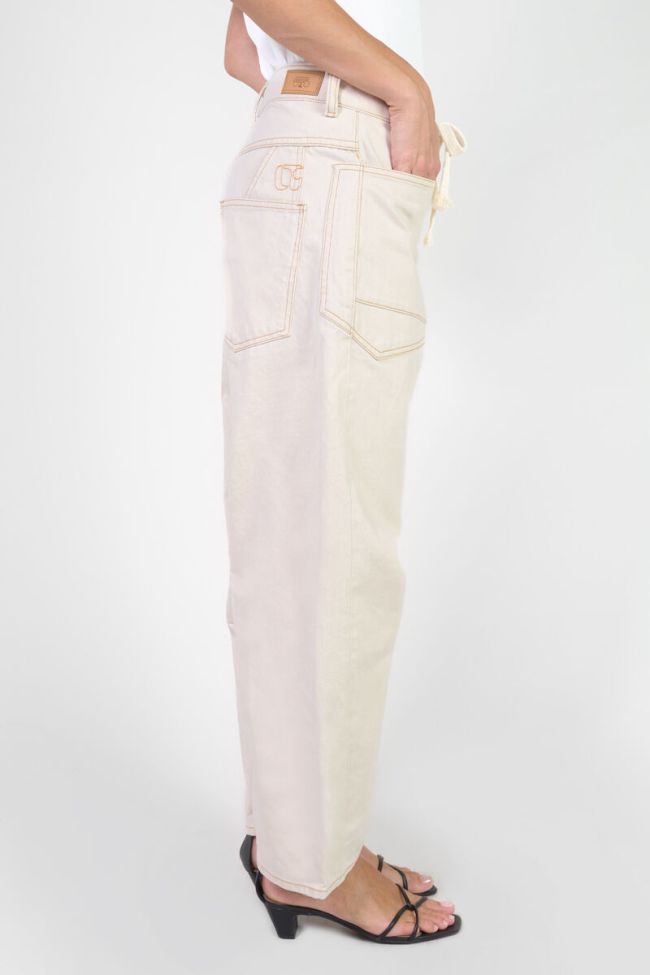 Jeans loose Madie High Waist ecru