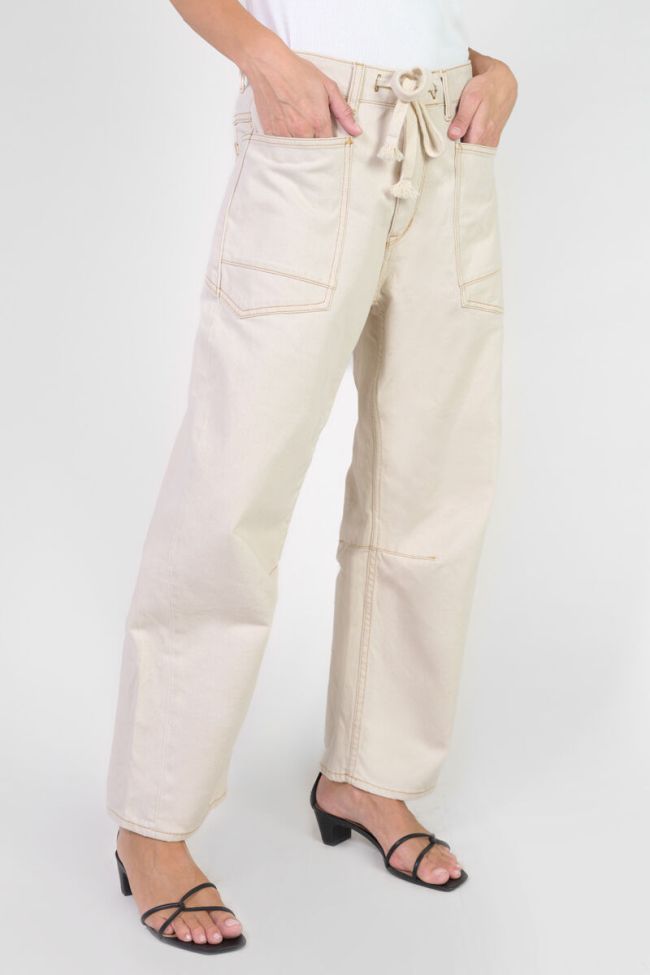Jeans loose Madie High Waist ecru