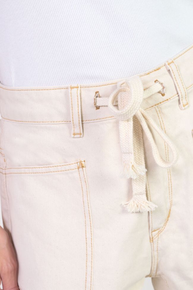 Jeans loose Madie High Waist ecru