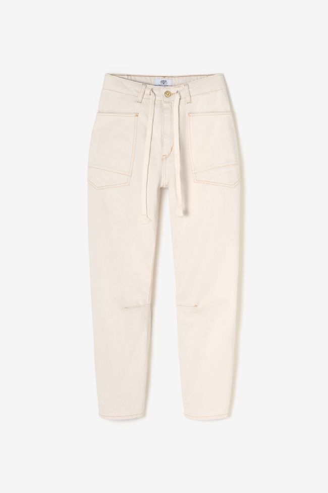Jeans loose Madie High Waist ecru