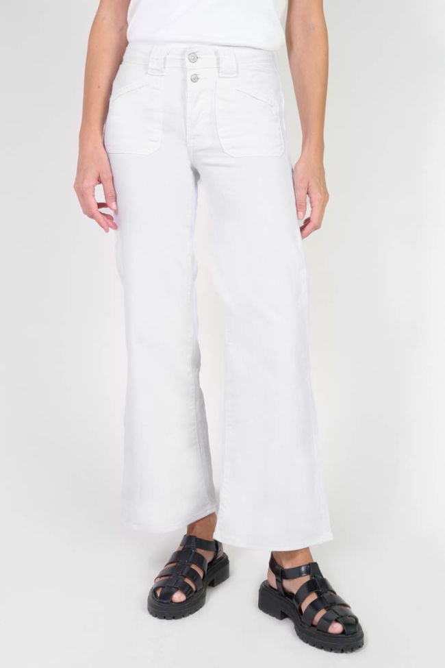 Jeans pulp wide leg high waist 7/8 weiß