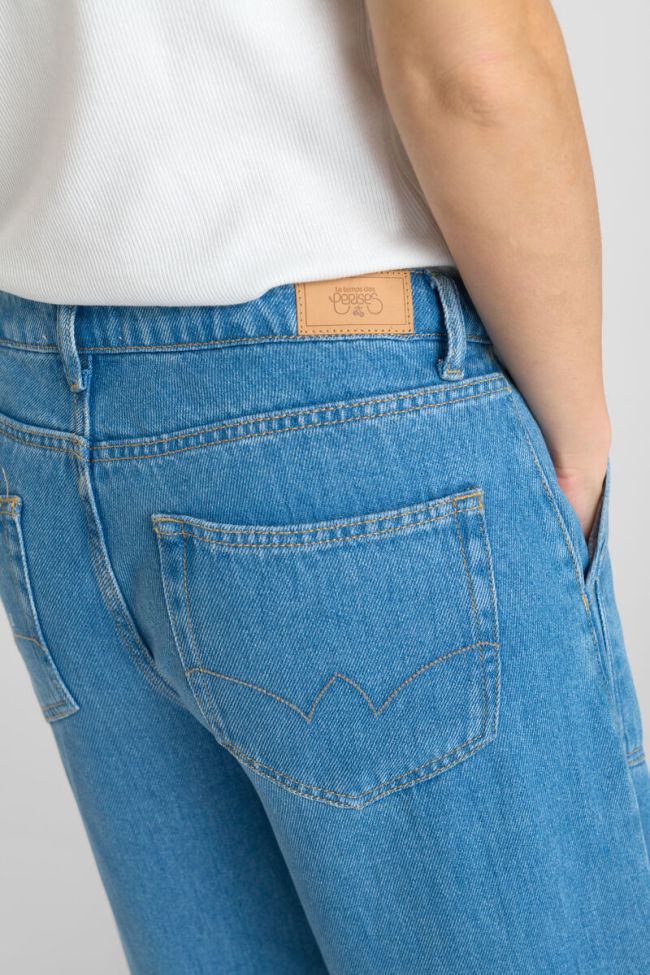 Jeans tencel wide leg Victoria high waist blau