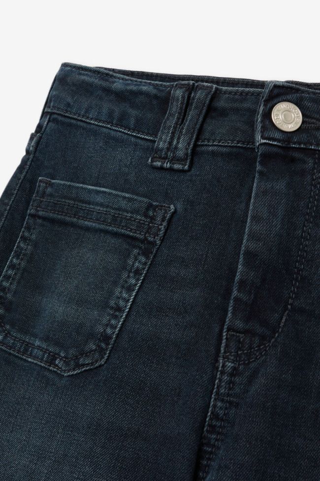 Jeans Flare Pocket High Waist blau-schwarz Nr. 1