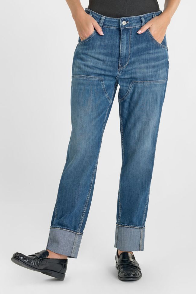 Jeans 400/60 girlfriend Elia high waist blau Nr.1