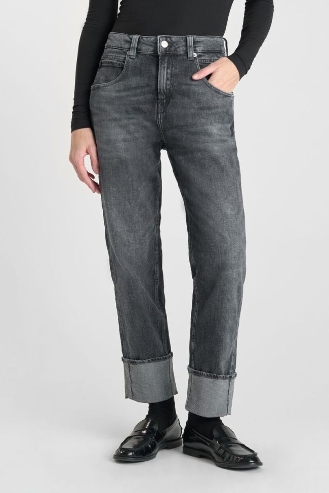 Jeans 400/60 girlfriend Jama high waist grau Nr.1