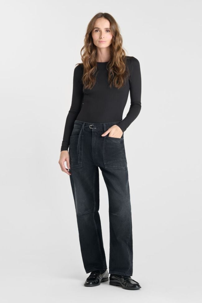 Jeans balloon Madie high waist blau-schwarz Nr.1