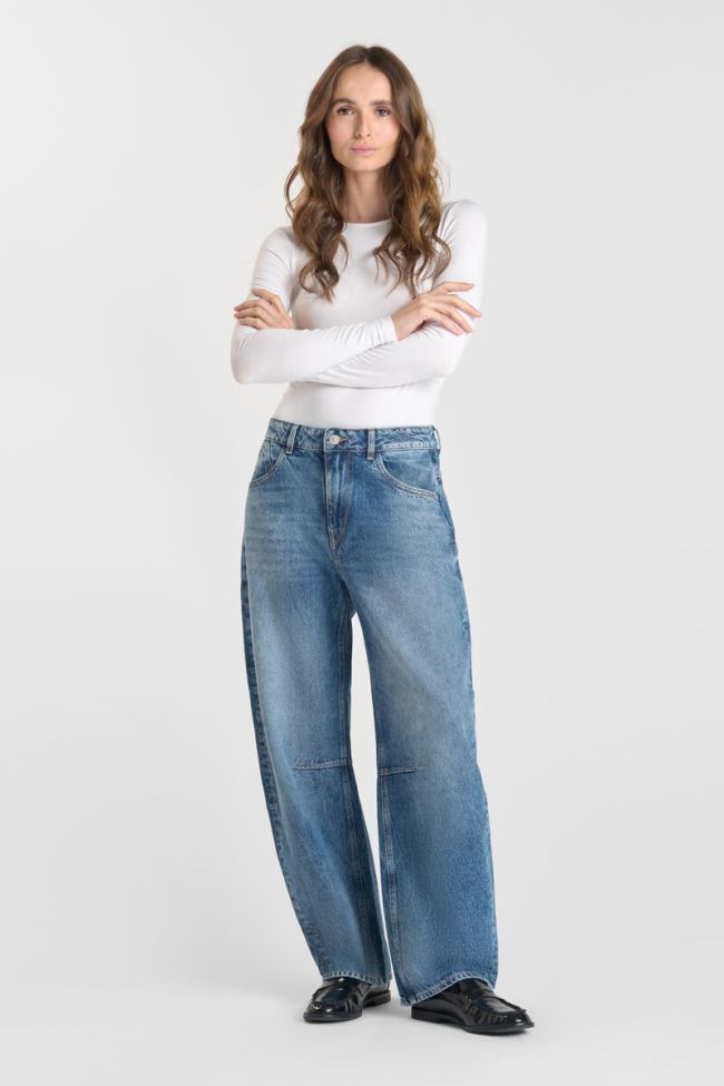 Jeans balloon Madie leder high waist blau Nr.4