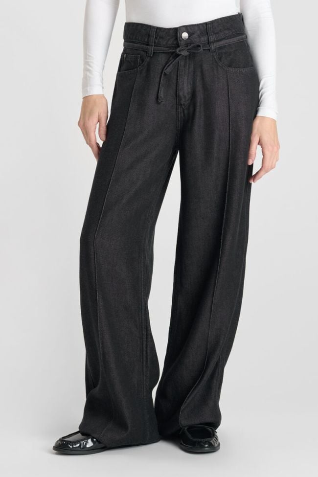 Jeans Wide Leg Scotty High Waist Tencel schwarz