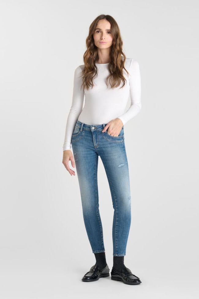 Jeans pulp slim Yulo 7/8 destroy blau Nr.3
