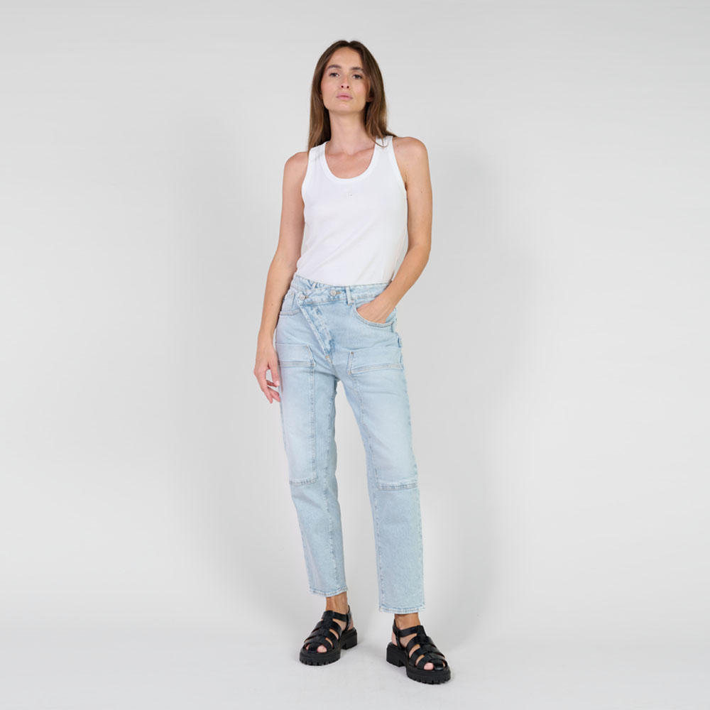 jeans criss cross femme le temps des cerises