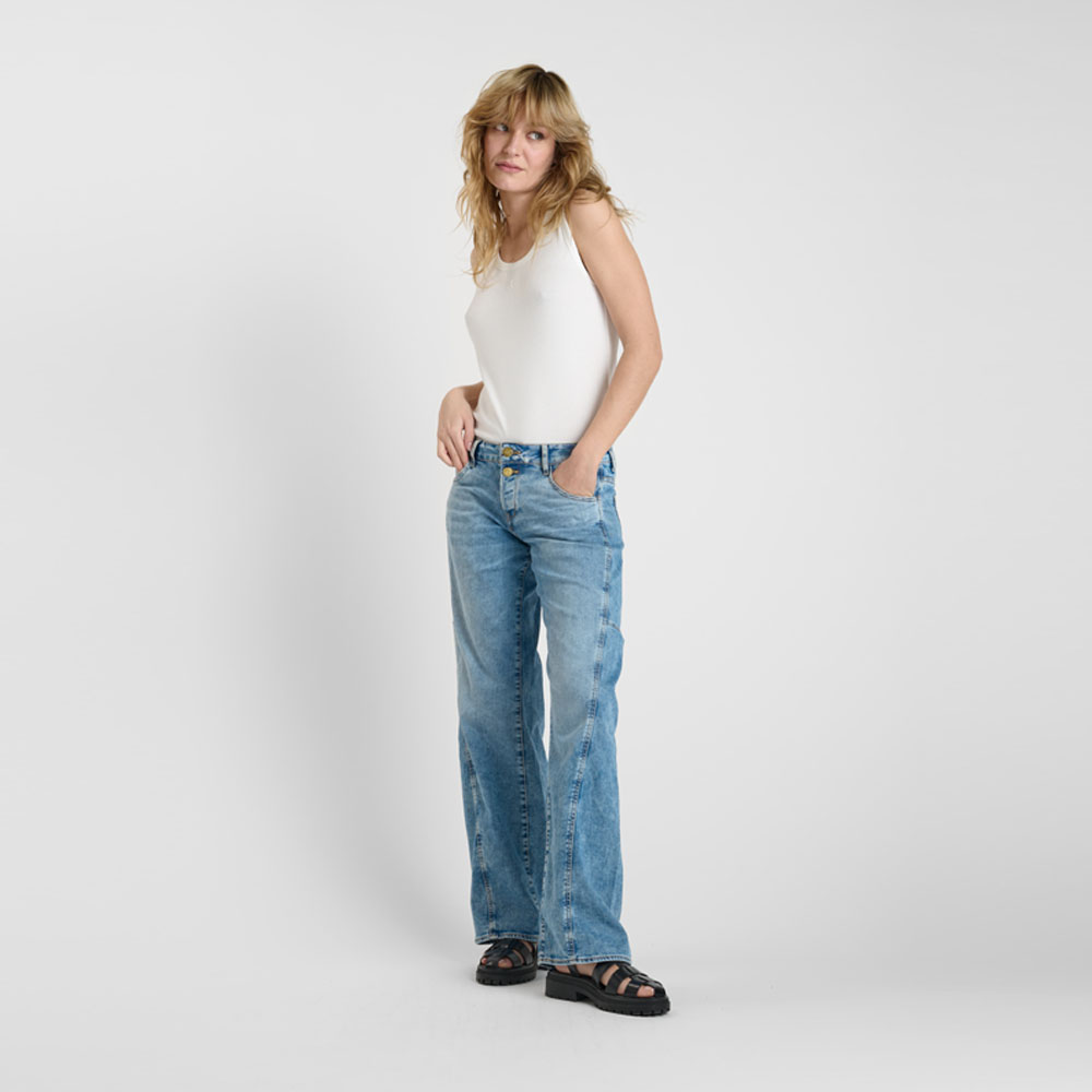 jeans wide leg femme le temps des cerises