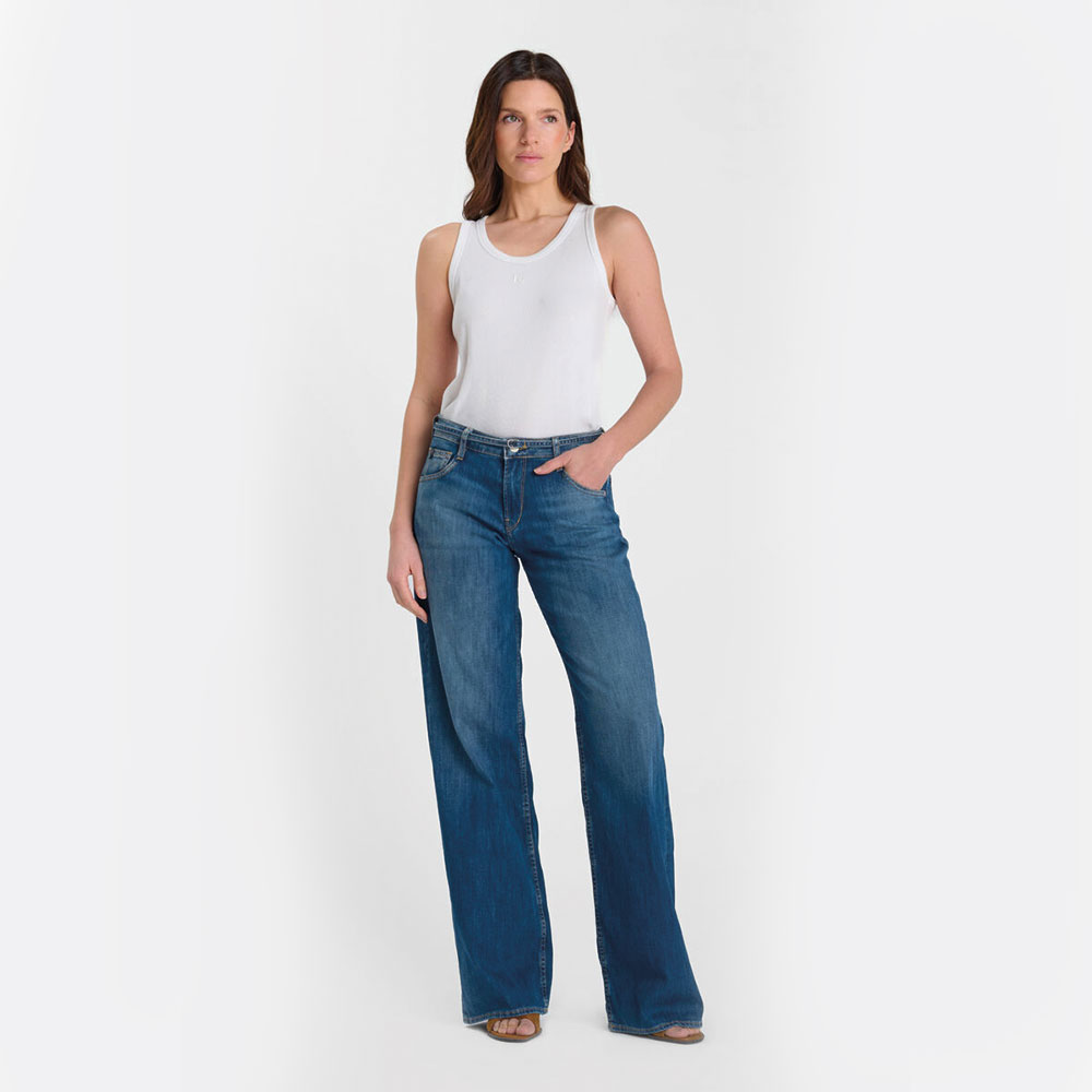 jeans wide leg femme le temps des cerises