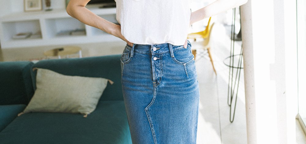Wie trägt man einen Jeansrock